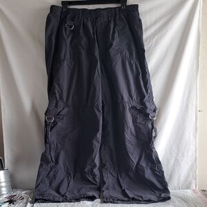 Dark Grey Cargo Pants with D-Ring Details